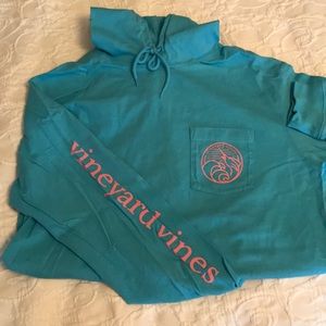 Vineyard Vines Whale Hoodie Pocket Tshirt